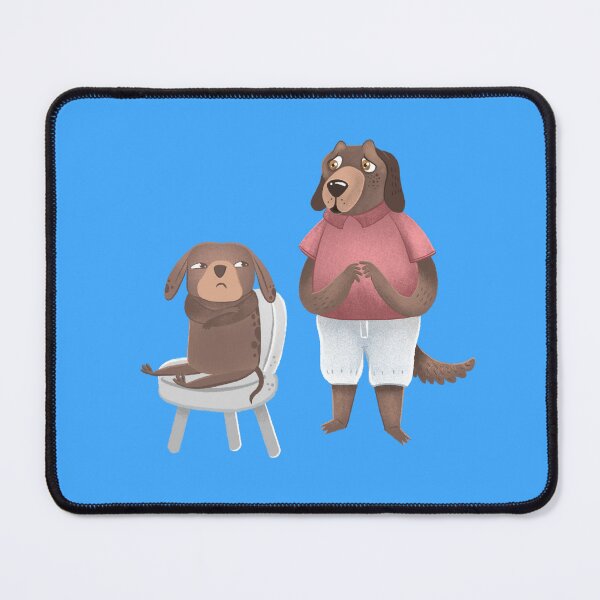 Item preview, Bad Dog and mumma dog looking worried designed and sold by jasmineberry.