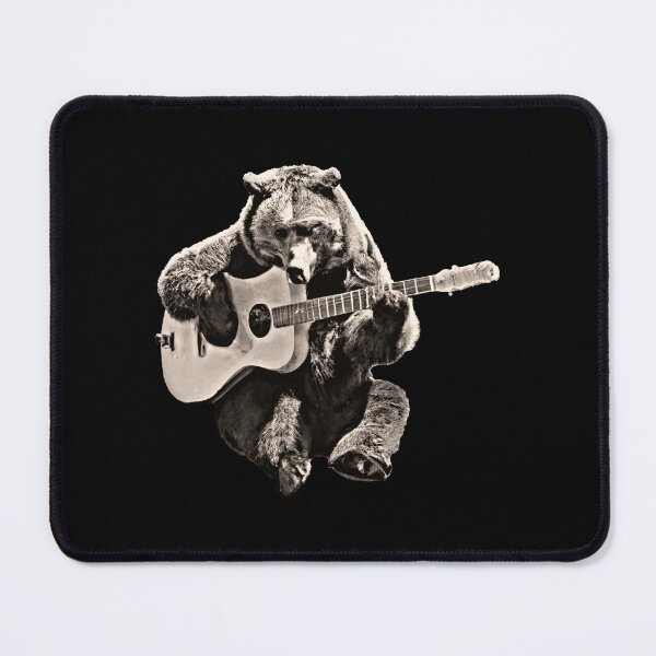 Item preview, Grizzly Bear Playing Guitar designed and sold by DamnGoodDesign.