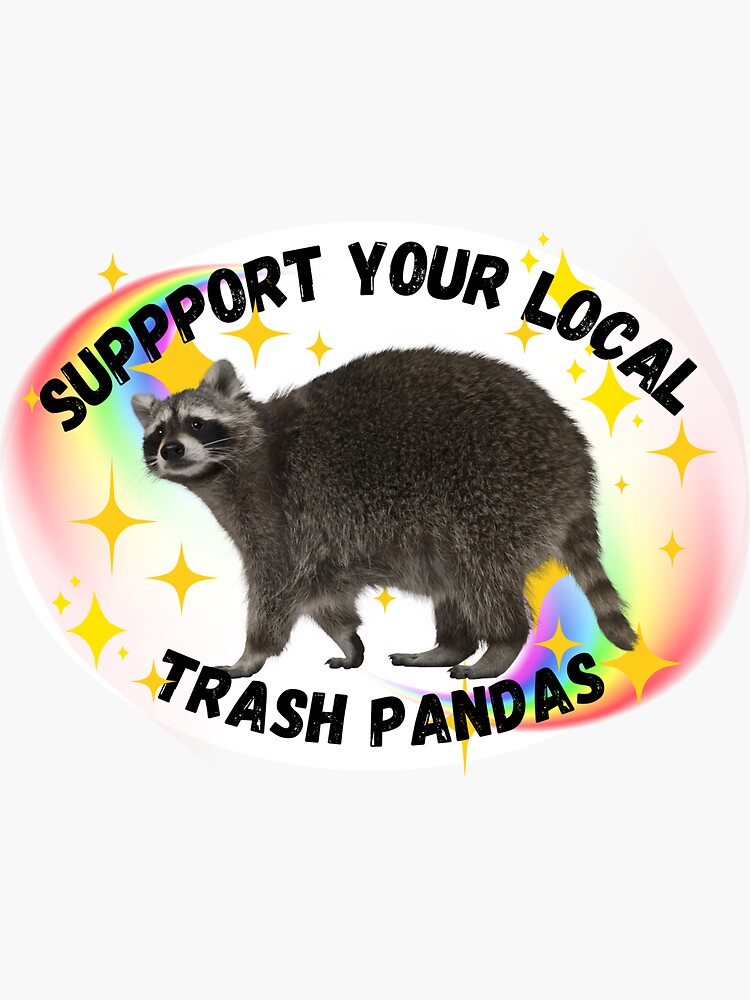 Trash Panda Raccoon Sticker