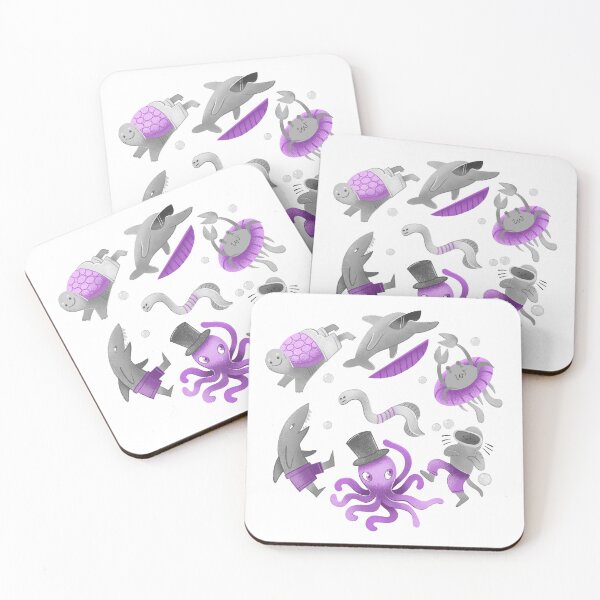 Item preview, Turtle, Dolphin, Crab, Otter Octopus, eel and Shark designed and sold by jasmineberry.