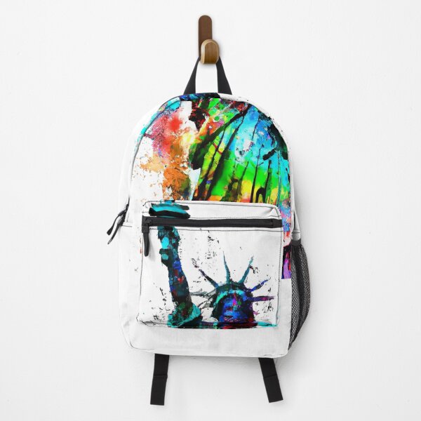 Item preview, Elegant Colorful Abstract Statue Of Liberty Fine Art and Postcards designed and sold by nicholekoch1.