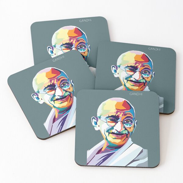 Item preview, Mahatma Gandhi colorful artwork designed and sold by PoliticsPrint.