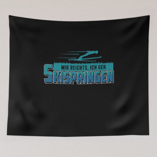 Item preview, Mir Reichts Ich Geh Ski Jumping Funny Ski Flies designed and sold by StrongShirts.