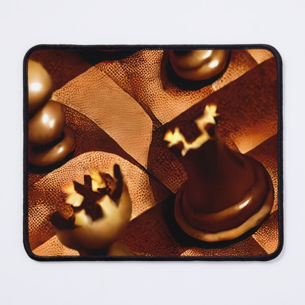 Item preview, Wooden Brown Chess Pawns - Seamless Pattern designed and sold by Chubuter.