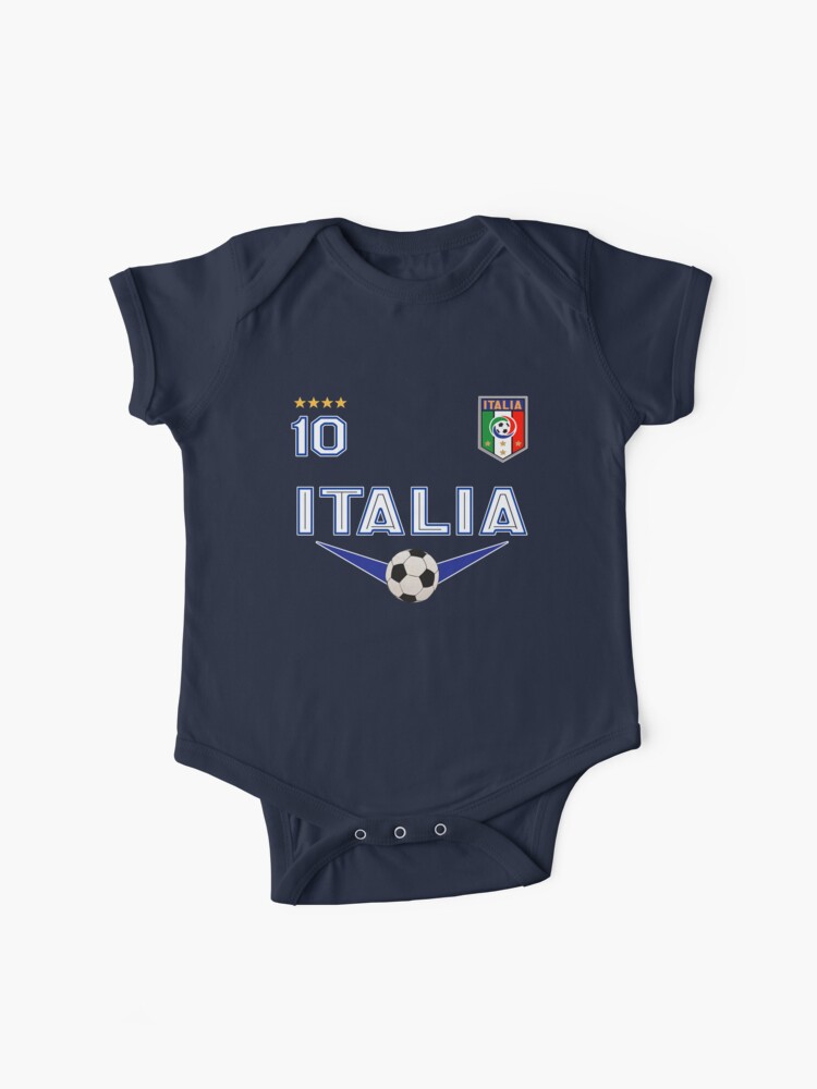 Body para bebé «Diseño del fútbol de Italia Italia con número 10 - Ropa deportiva original» de fermo |