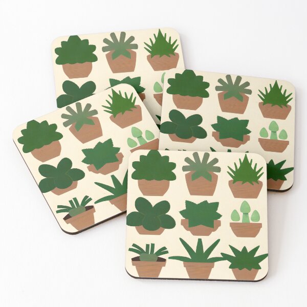 Item preview, succulents 3x3 designed and sold by glowglowworm.