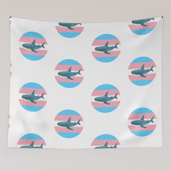 Item preview, BLÅHAJ TRANS FLAG designed and sold by AethelredAndAfe.