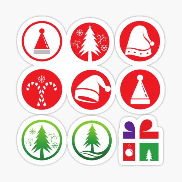 Merry Christmas Emoji Sticker For Sale By Stylishdzign Redbubble 