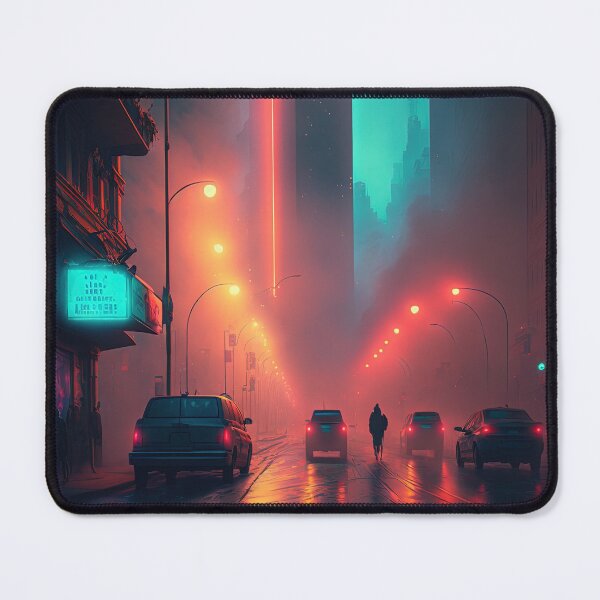 Item preview, A Neon Cityscape designed and sold by CometsPawPrints.