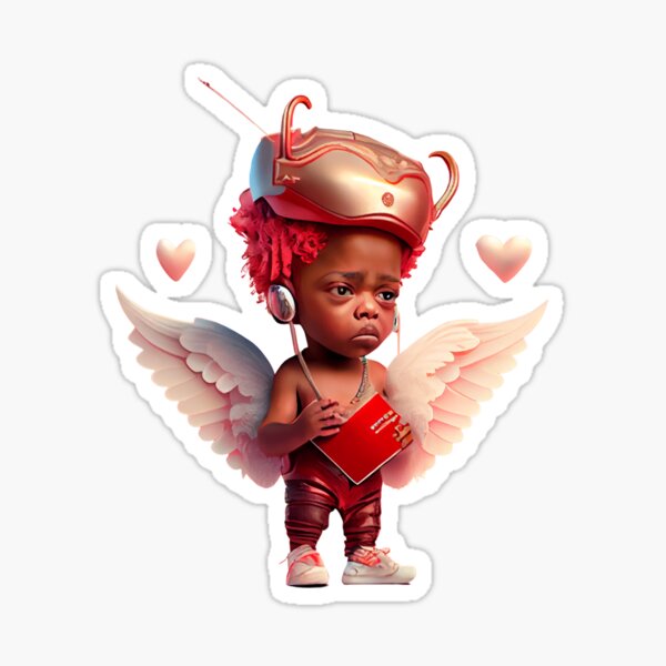 Cupid as a Hip Hopper on Valentine's Day Sticker