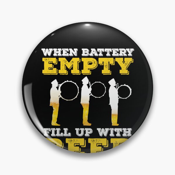 Aperçu de l'œuvre Batterie vide à remplir avec de la bière - Drumline Band Musicien créée et vendue par StrongShirts.