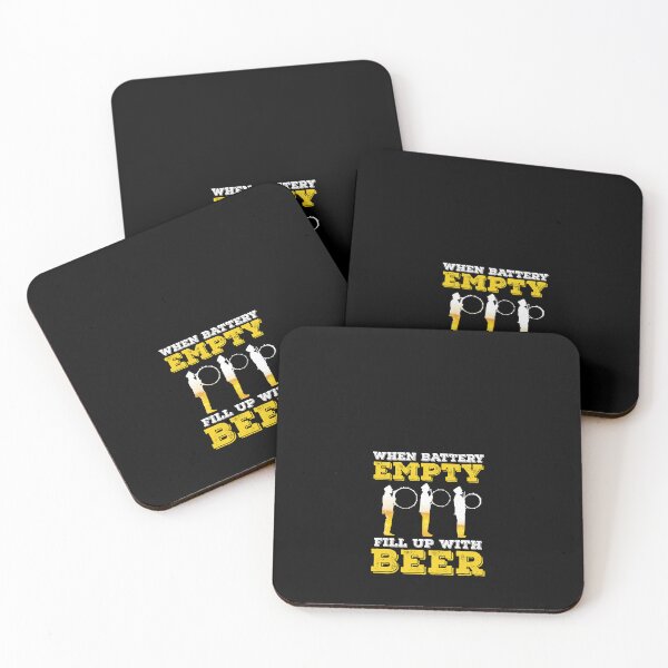 Item preview, Battery Empty Fill Up With Beer Funny Drumline Band Musician designed and sold by StrongShirts.