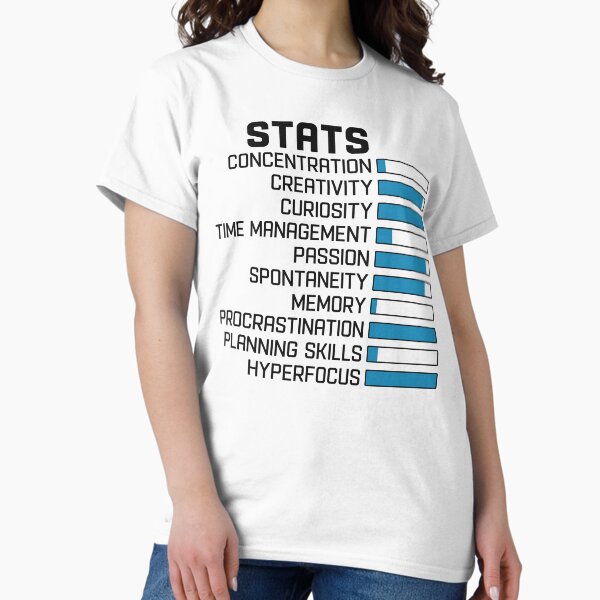 Item preview, ADHD Stats designed and sold by Dolphin Graphic.