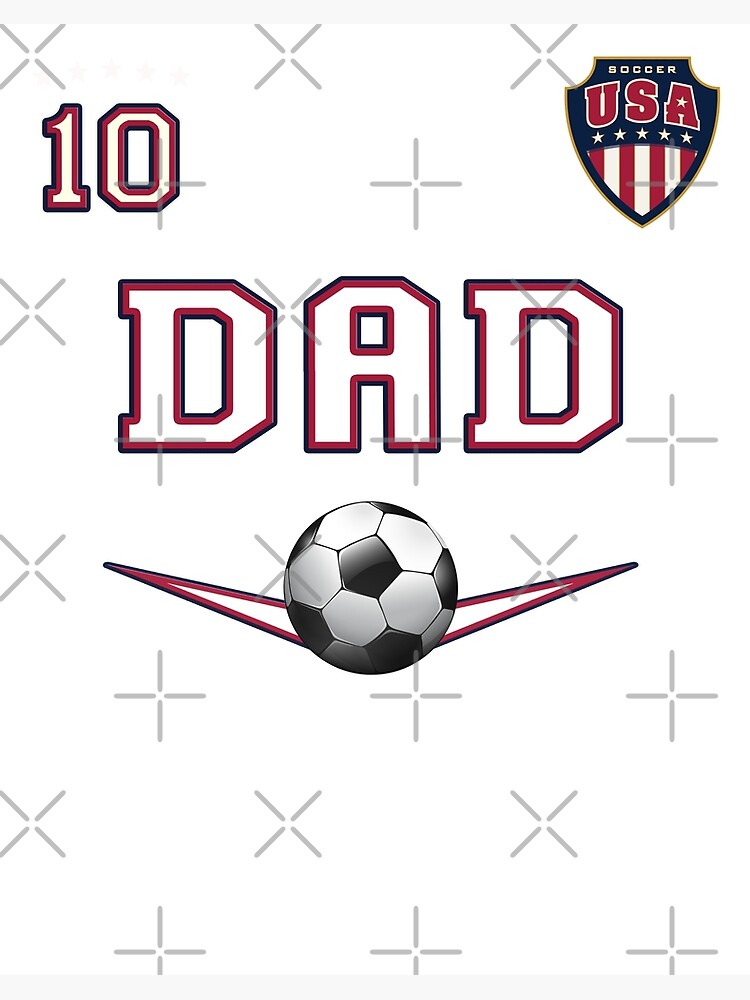 Soccer T-Shirt Original Usa Design With Number 10 Soccer T-Shirt Original Usa Design With Number 10