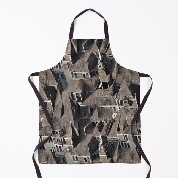 Item preview, Brown European Rooftops and Windows - Seamless Pattern designed and sold by Chubuter.