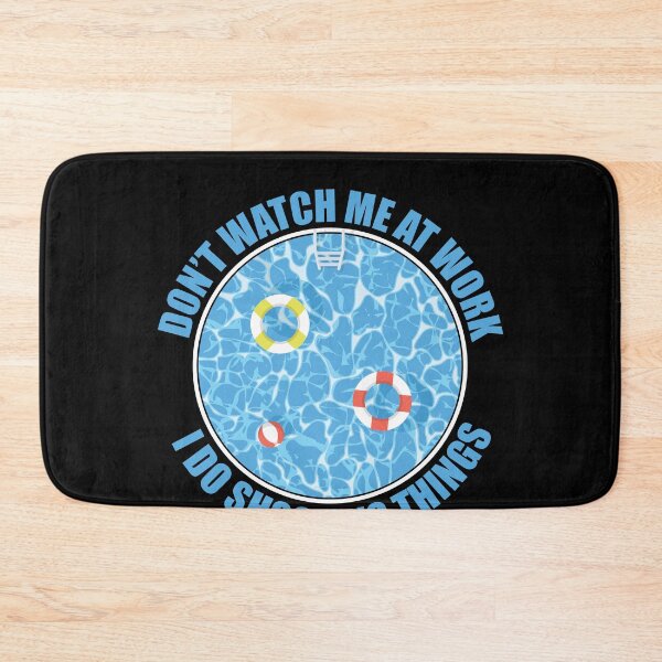 Item preview, Don't Watch Me At Work Funny Pool Guy Service designed and sold by StrongShirts.