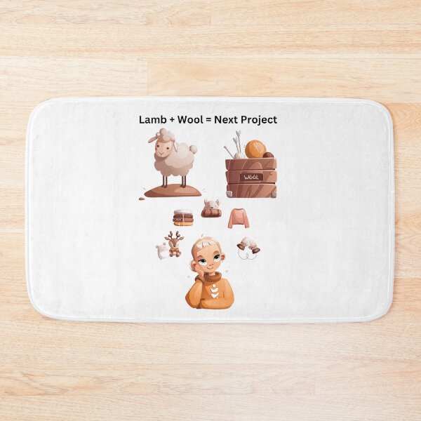 Item preview, Lamb + Wool = Next Project designed and sold by JJs-Tees.