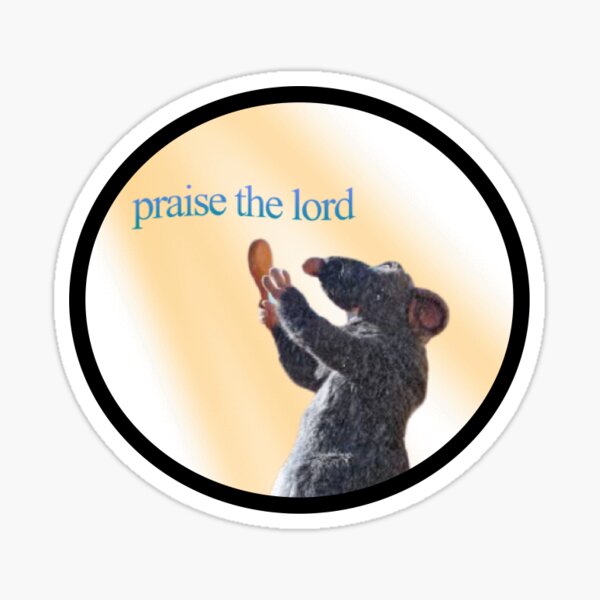 Praise The Lord Meme Sticker For Sale By CreativeDump Redbubble   St,small,507x507 Pad,600x600,f8f8f8 