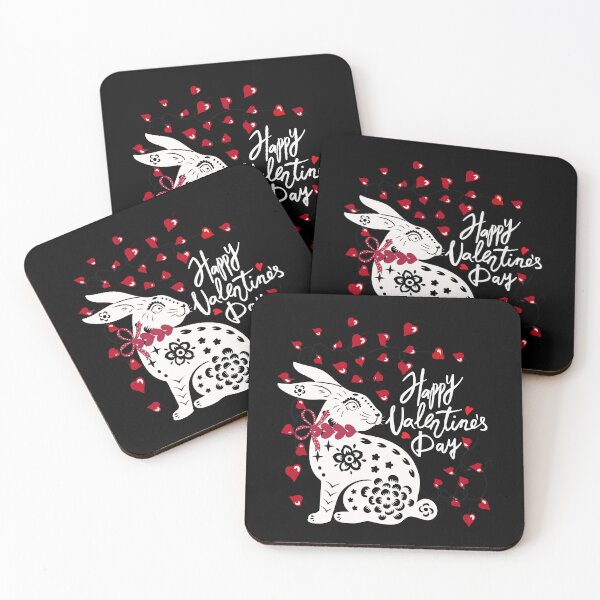 Item preview, Bunny Valentine's Day Artsy Porcelain Design for Rabbit Lovers designed and sold by tranquilbeach.