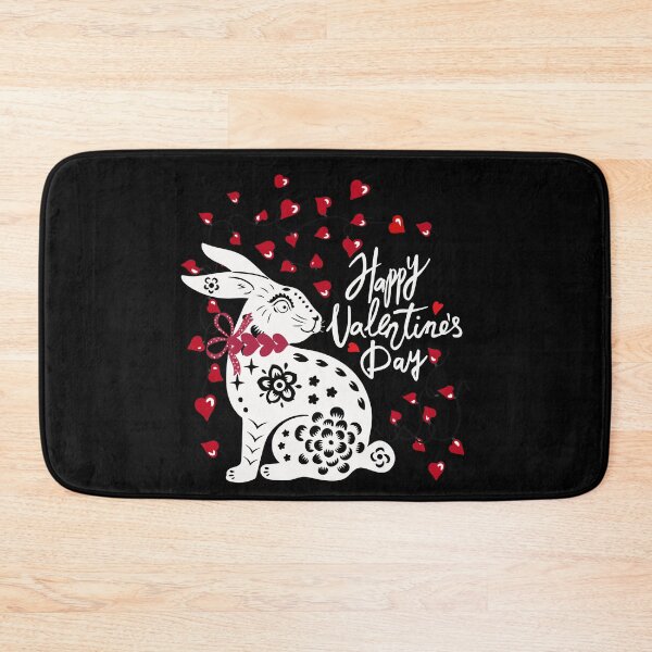 Item preview, Bunny Valentine's Day Artsy Porcelain Design for Rabbit Lovers designed and sold by tranquilbeach.