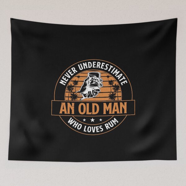 Item preview, Never Underestimate An Old Man Who Loves Funny Rum Drinking designed and sold by StrongShirts.