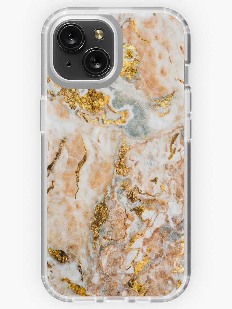 Gold Glitter Brown Marble Phone Case Trendy Samsung Phone Case