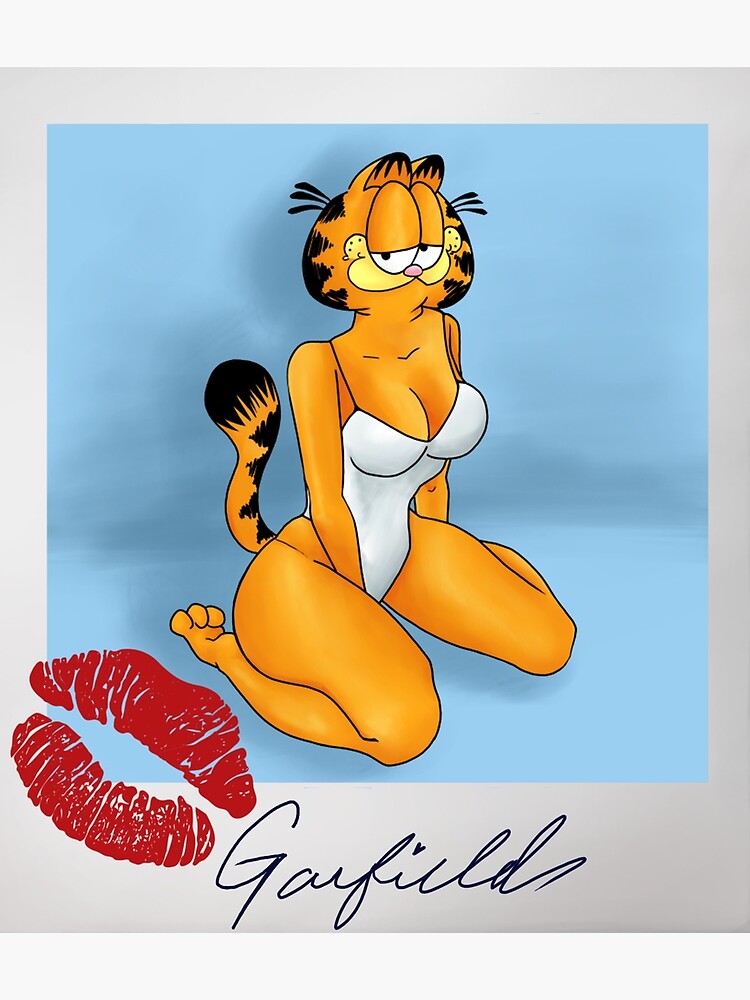 Garfield Pinup Poster for Sale by LocalOddity