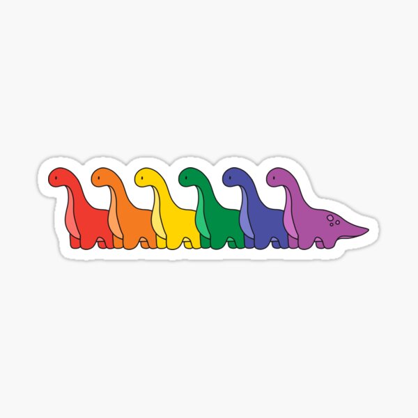 Artikel-Vorschau von Einfache Regenbogen/Stolz Dinosaurier, designt und verkauft von Cindermoon.