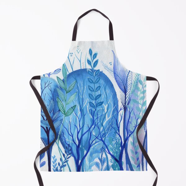 Item preview, Sea Garden 5 - Intuitive abstract watercolour painting in blue by Kirsten Bailey designed and sold by klbailey.
