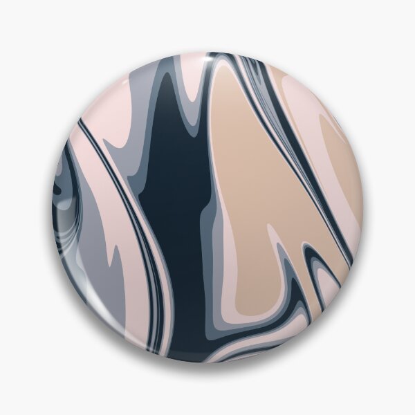 Item preview, Gold and Navy Liquid Abstract Artwork  designed and sold by patternsoup.