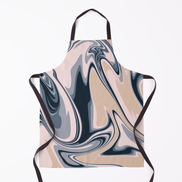 Item preview, Gold and Navy Liquid Abstract Artwork designed and sold by patternsoup.