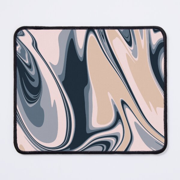 Item preview, Gold and Navy Liquid Abstract Artwork designed and sold by patternsoup.