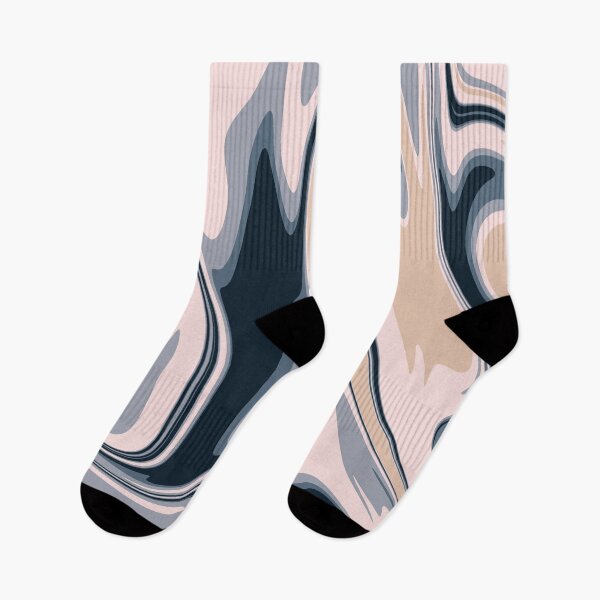 Item preview, Gold and Navy Liquid Abstract Artwork  designed and sold by patternsoup.