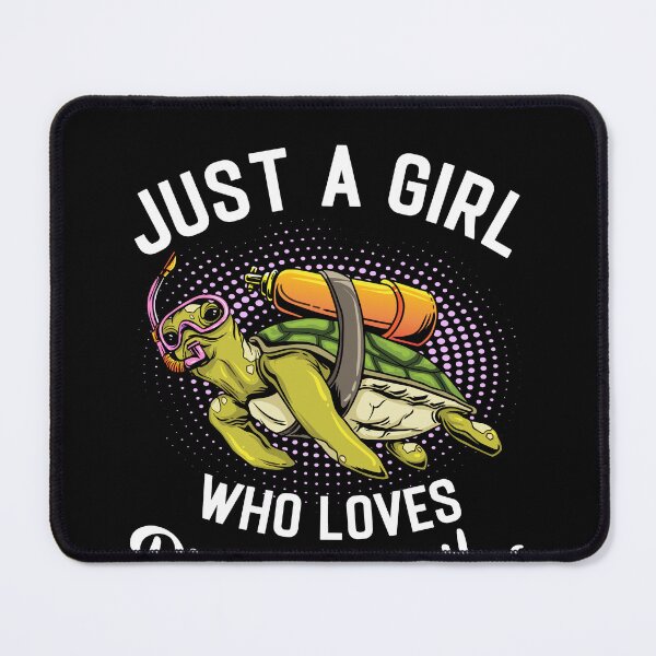 Item preview, Just A Girl Who Loves Diving & Turtles designed and sold by StrongShirts.