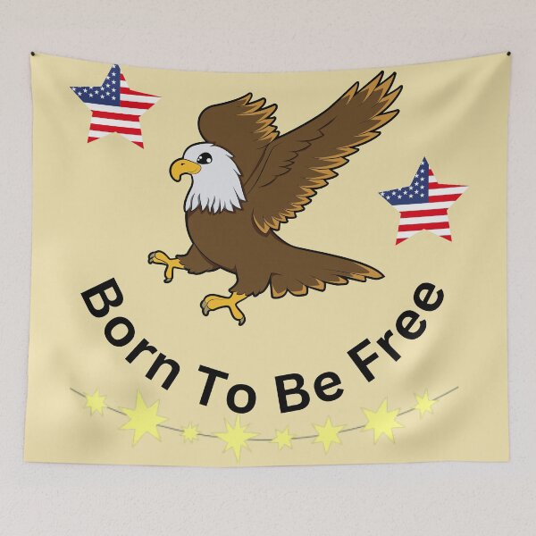 Item preview, born to be free eagle usa designed and sold by LGMmugsdesign.
