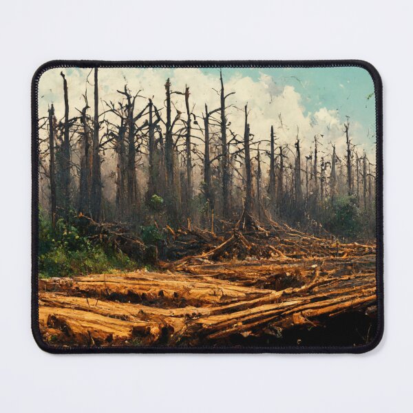 Item preview, devastated tree field, shaved forest, pile of wood designed and sold by Paradigme.