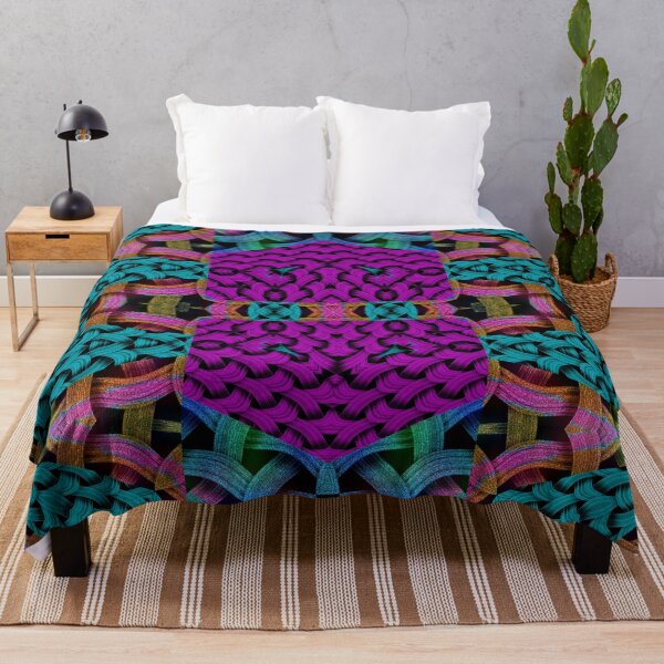 Item preview, EXHILARATING PAINTING BASKET OF COLORFUL WEAVES ABSTRACT GEOMETRIC PATTERNS designed and sold by Ralek.