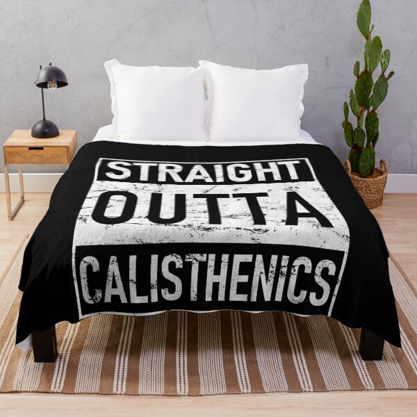 Item preview, Straight Outta Calisthenics Street Workout Train designed and sold by StrongShirts.