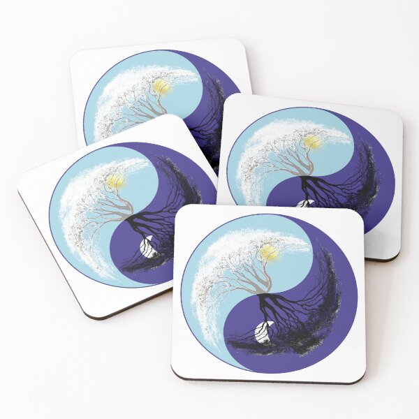 Item preview, Yin Yang - Tree - Light / Dark - Graphic - graphic design designed and sold by TShirtsundMehr.
