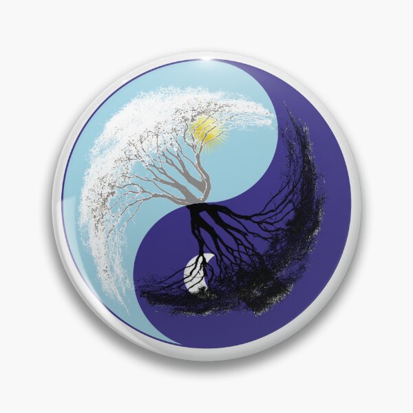 Item preview, Yin Yang - Tree - Light / Dark - Graphic - graphic design designed and sold by TShirtsundMehr.