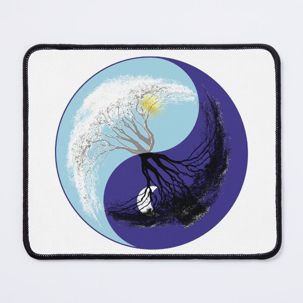 Item preview, Yin Yang - Tree - Light / Dark - Graphic - graphic design designed and sold by TShirtsundMehr.