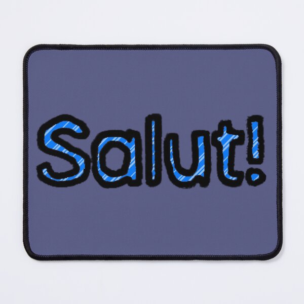 Item preview, Hello in French - (Blue) designed and sold by Usagicollection.