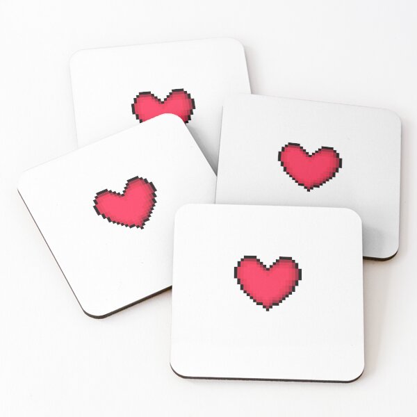 Item preview, Pixel Heart Red Dark Pink Valentines Day  designed and sold by PlumGood.