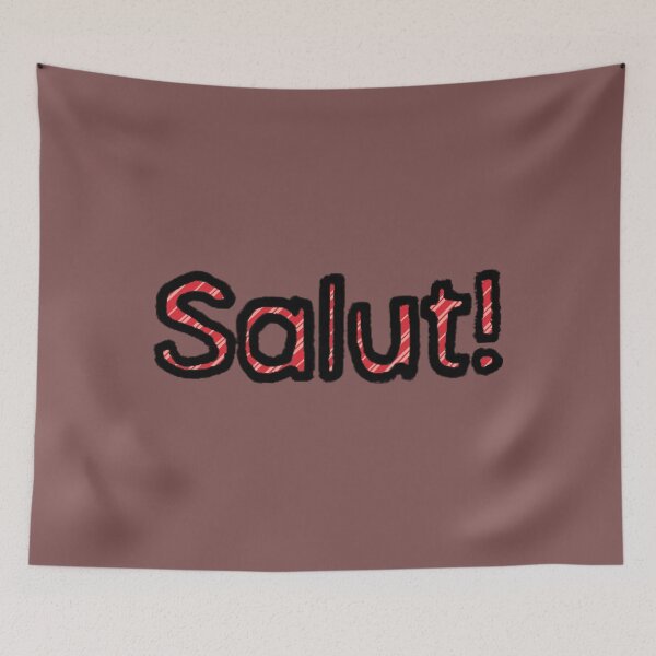 Item preview, Hello in French - (Red) designed and sold by Usagicollection.