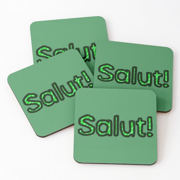 Item preview, Hello in French - (Green) designed and sold by Usagicollection.