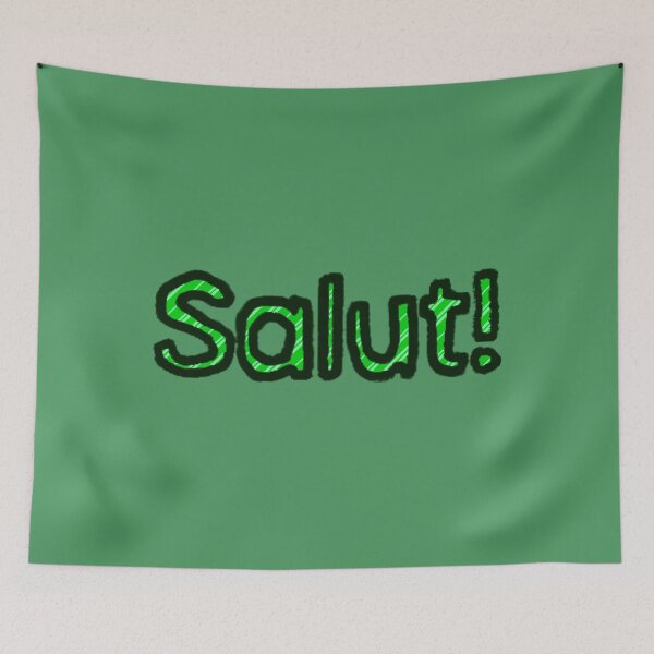 Item preview, Hello in French - (Green) designed and sold by Usagicollection.