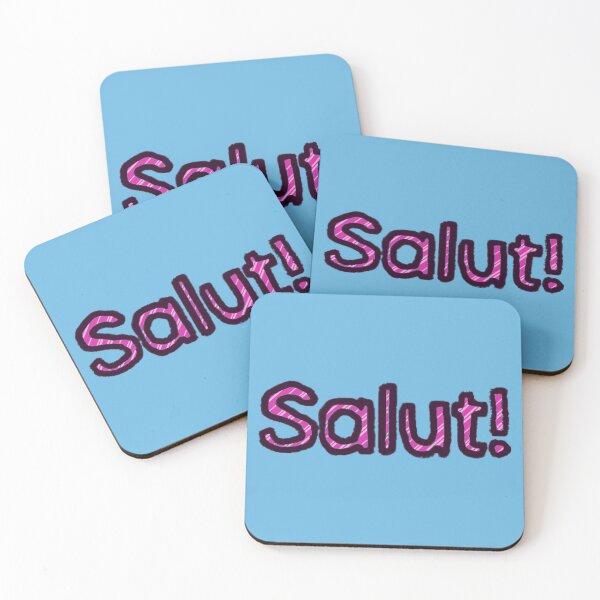 Item preview, Hello in French - (Pink) designed and sold by Usagicollection.