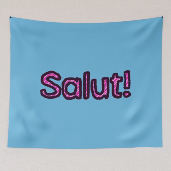 Item preview, Hello in French - (Pink) designed and sold by Usagicollection.