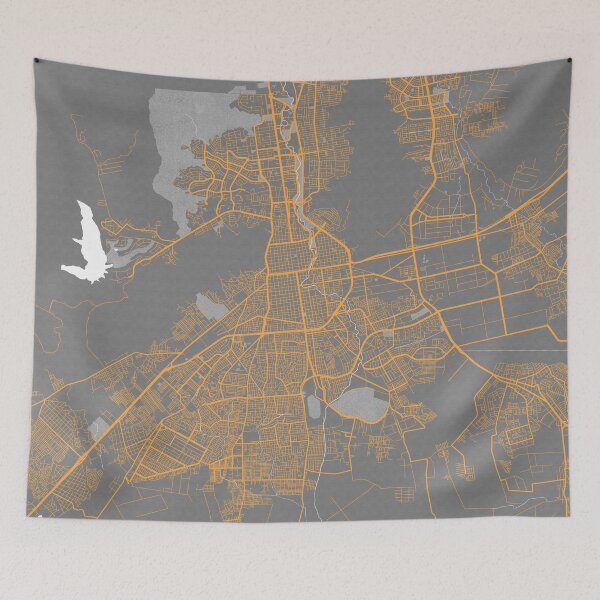 Item preview, Valencia City Map of Carabobo, Venezuela - Bauhaus designed and sold by deMAP.