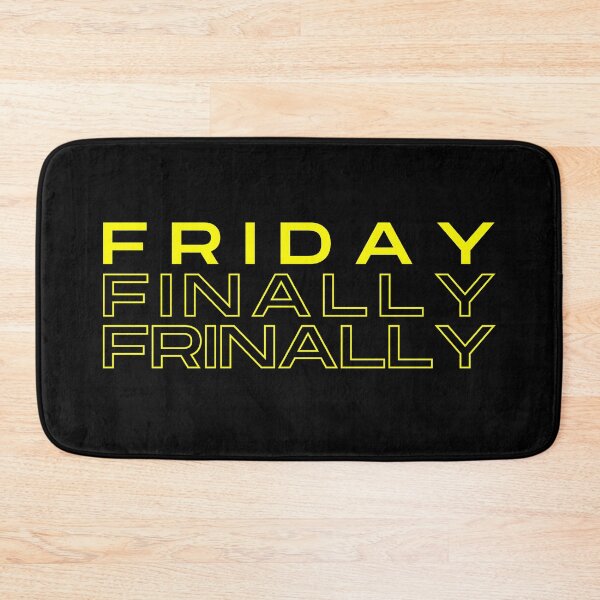 Item preview, Frinally - Friday Finally - Aesthetic Text-based Design (yellow) designed and sold by UniqqFactory.